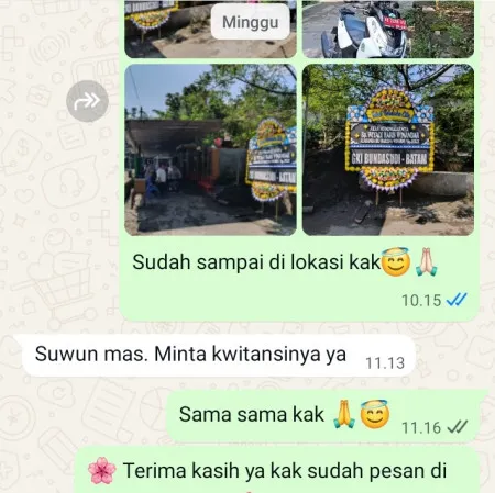 Pengiriman Papan Bunga Duka Warakas