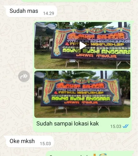 Pengiriman Papan Bunga Warakas