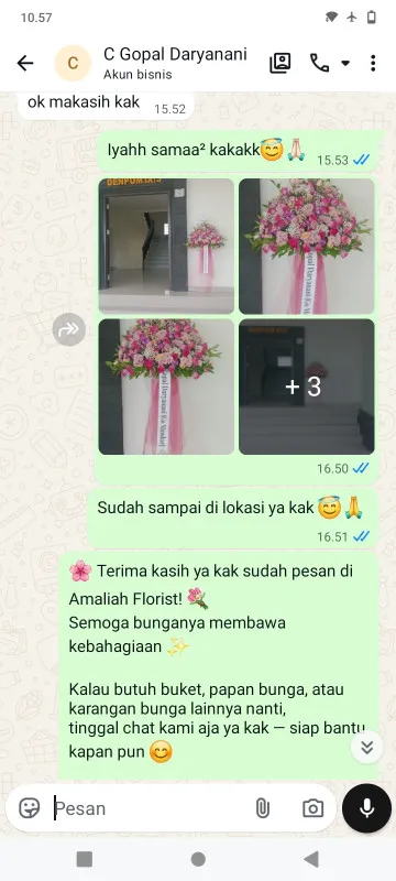 Pengiriman Karangan Bunga Warakas